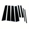 8 Pezzi Nero Lucido Montante Posteriore Portiera Finestrino Copertura Trim Colonna B C Adesivo Auto Adatto Per Volkswagen Touran 1T 2004-2015 2014 2013 2012 2011