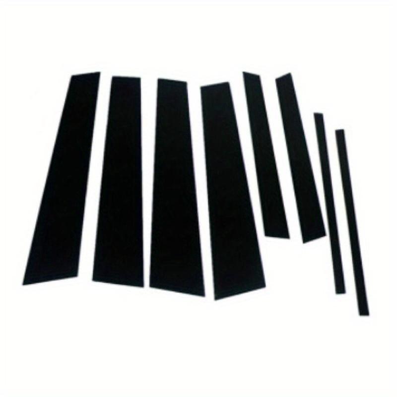 8 Pezzi Nero Lucido Montante Posteriore Portiera Finestrino Copertura Trim Colonna B C Adesivo Auto Adatto Per Volkswagen Touran 1T 2004-2015 2014 2013 2012 2011