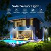 1/2/4/6PCS Solar Outdoor Wall Lights with Human Body Sensing 468LED IP65 Waterproof 3 Modes Suitable for Lane Gardens