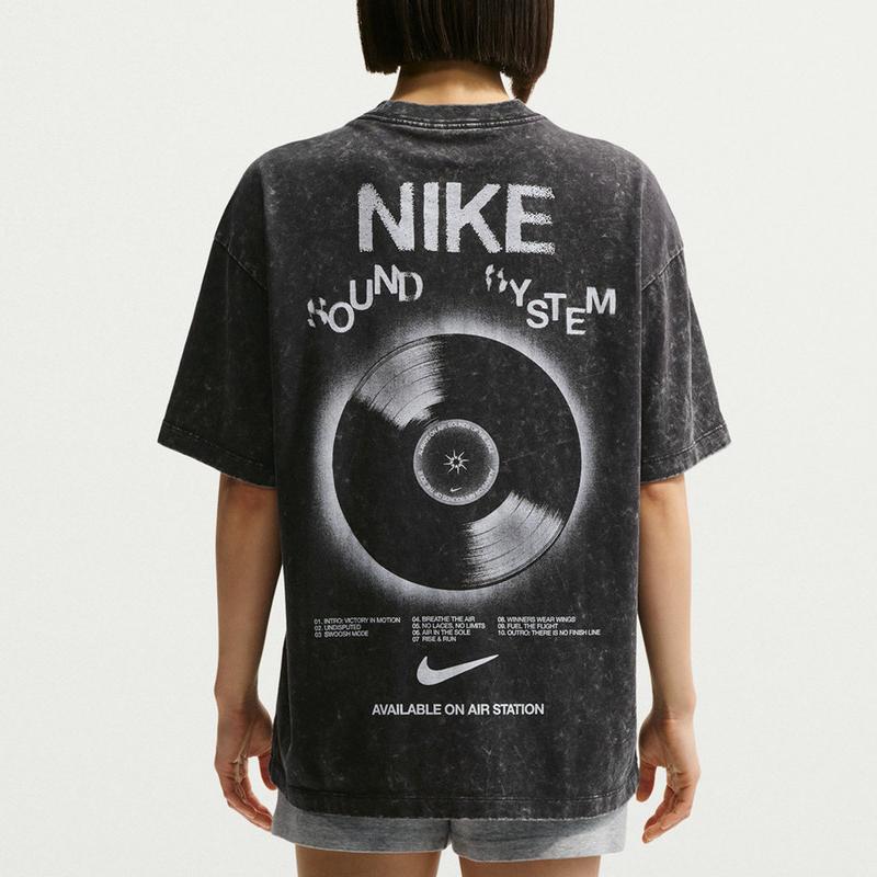 Nike Sports Casual Drop Shoulder Short Sleeve T-Shirt Women Tops IV2035-010