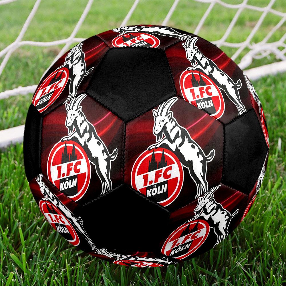 1PC logo FC KÖLN taglia 5 pallone da calcio PrahaPallone da Calcio Indoor Colorato Per Tutte le Età Cucito a Macchina PVC Pronto per la Competizione Resistente Alto Rimbalzo
