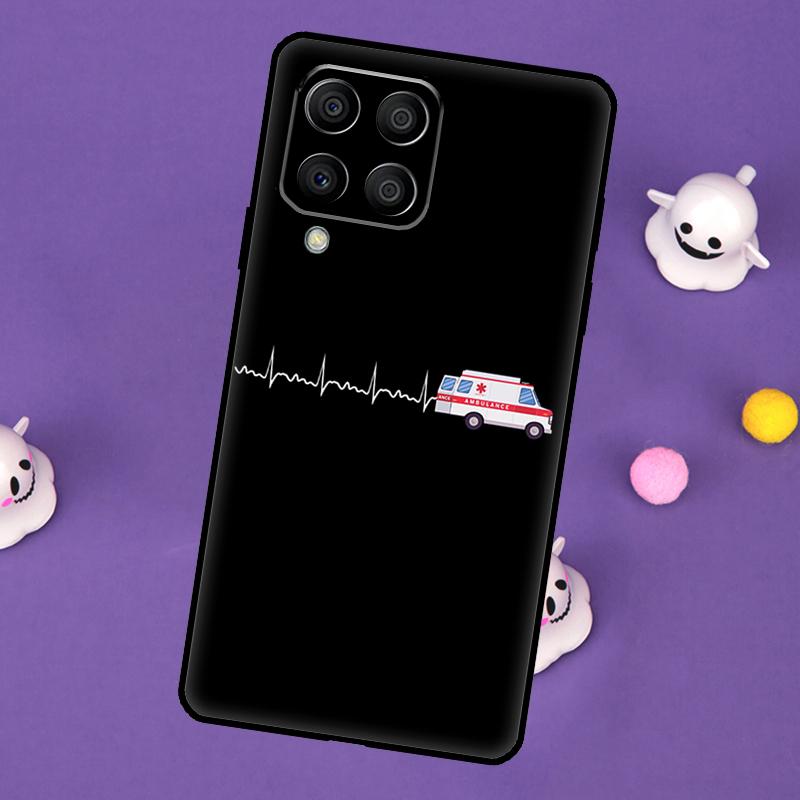 Ambulance Car Cover For Samsung Galaxy M54 M14 M34 M33 M13 M23 M53 M15 M55 M31 M51 M20 M30s M32 M52 Case