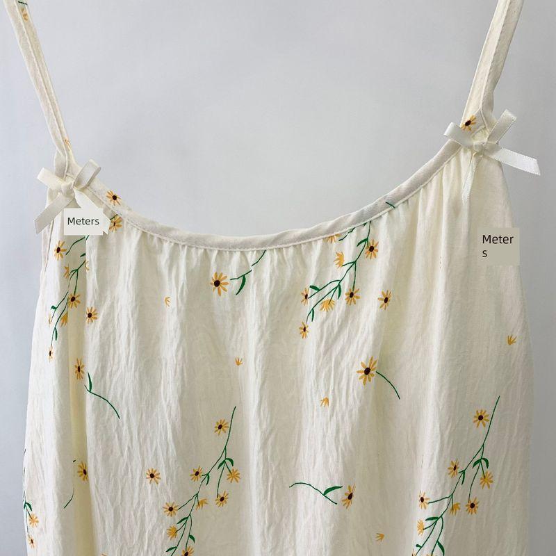 Japanese Style Suspender Skirt Nipple Coverage Women's Summer 2025 New Arrival Padded Nightdress Cloud Cotton Skirt Soft and Cute