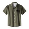 Independence Day Printed Men's Casual Short-sleeved Shirt for Slimming and Fashionable Men
