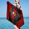 Tampa Bay Buccaneers Logo Microfiber Beach Towel, Lightweight And Quick-Dry, for Summer Travel, Beach Essential, Swimming Pool
