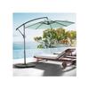 4.5 M Double-sided Rectangular Outdoor Parasol with Crank (light Green) (without Foot)