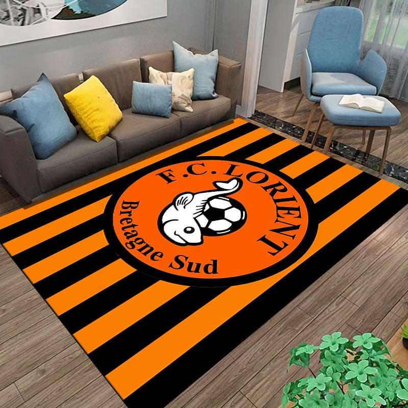 F.C. Lorient Logo Carpet Suitable As a Non-slip Mat for the Living Room or Bedroom Sofa