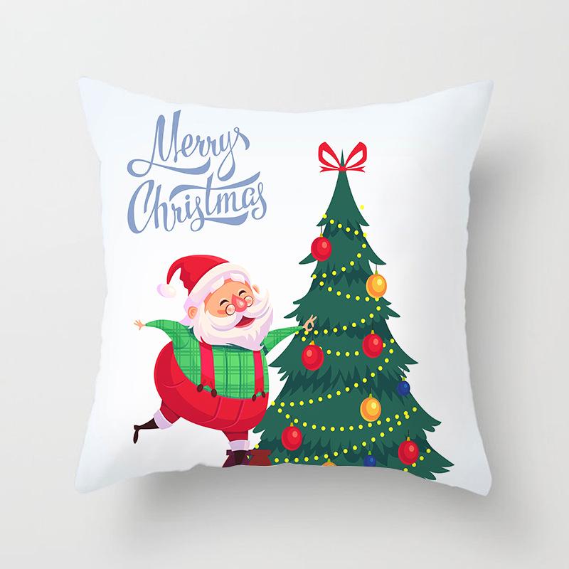 New Santa Claus Snowman Pillow Case Festive Home Decoration Pillow Cushion Case