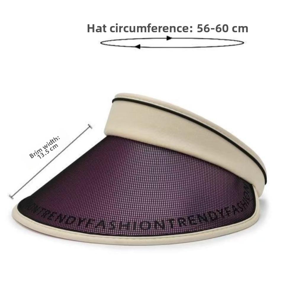 UV Protection Empty Top Visors UPF50+ Beach Hat New Women's Hat for Outdoor Beach