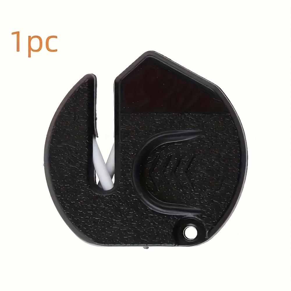 

Портативная керамическая точилка для ножей, компактная мини-точилка из АБС-пластика, черная, кухонный камень для заточки лезвий, простой инструмент для ухода за лезвиями для домашнего использования на кухне 1pc