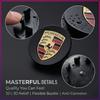 4 ks 65MM Auto Znak Emblem Krytky Středů Kol Poklice Ráfku Kryt Středu Kola Pro Porsche Cayenne Panamera Macan Boxster 911 928 944 918 917