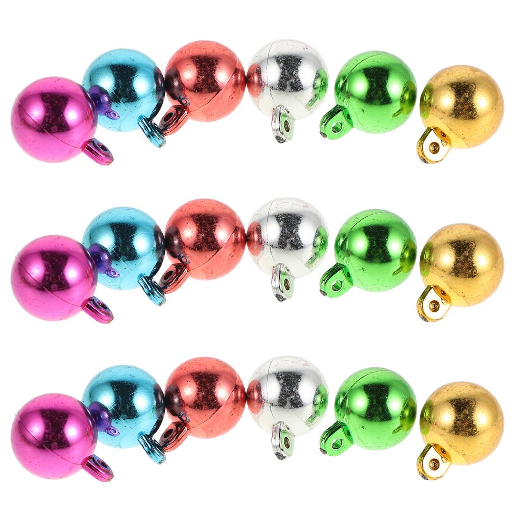 100Pcs Colorful Plastic Round Bulb Christmas DIY Accessory Beads for Jewelry Making Crafts Ornaments Light Decorations