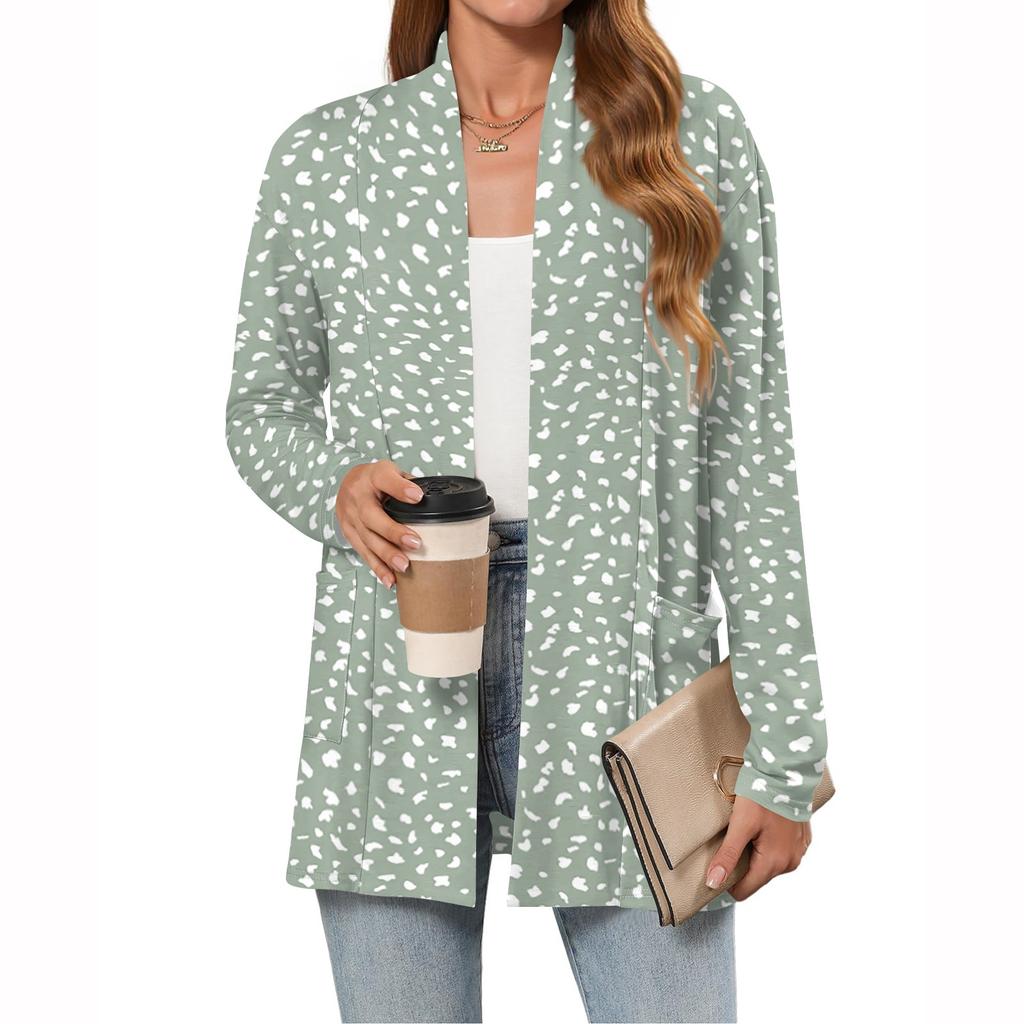 Women's Lightweight Cardigan Sweaters Open Front Long Sleeve Casual Loose Thin Cardigans With Pockets