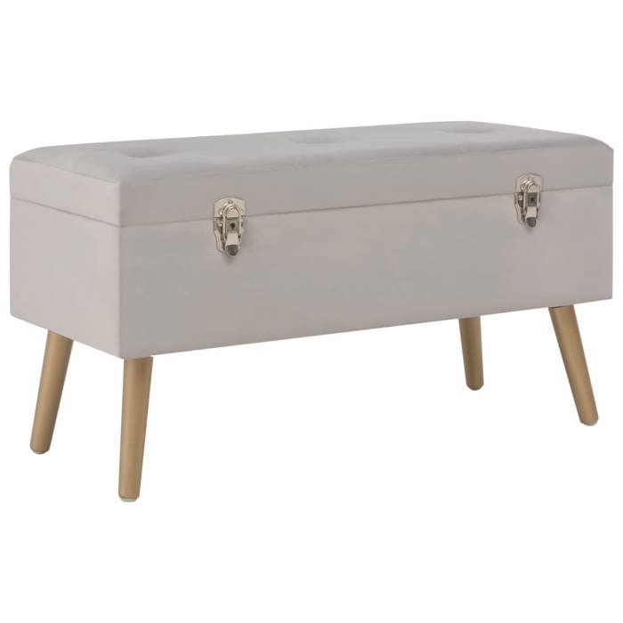 VidaXL Banc avec Compartiment de Rangement Tabouret Banc d'Entrée Salon Chambre à Coucher Salle de Séjour Intérieur 80 cm 329932
