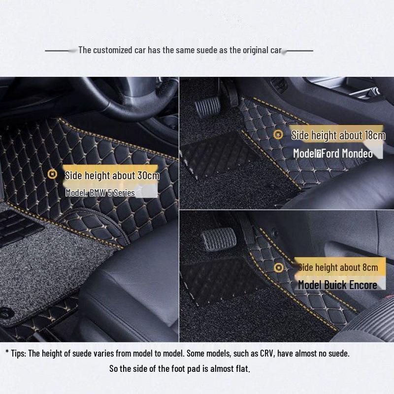 Custom Car Floor Mats for Buick Excelle GT, Excelle XT, LaCrosse, and Envision 5-Seaters