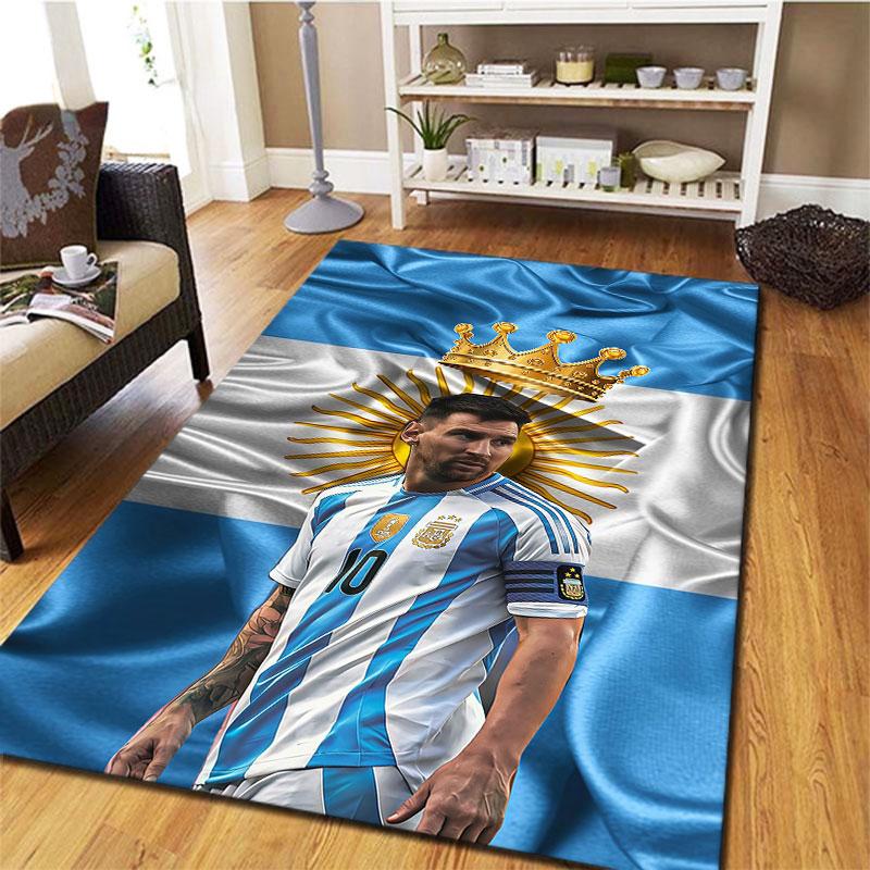 Lionel Messi Carpet Rug for Living Room Bedroom Home Sofa Decoration,Kids play Non-slip Floor Mat