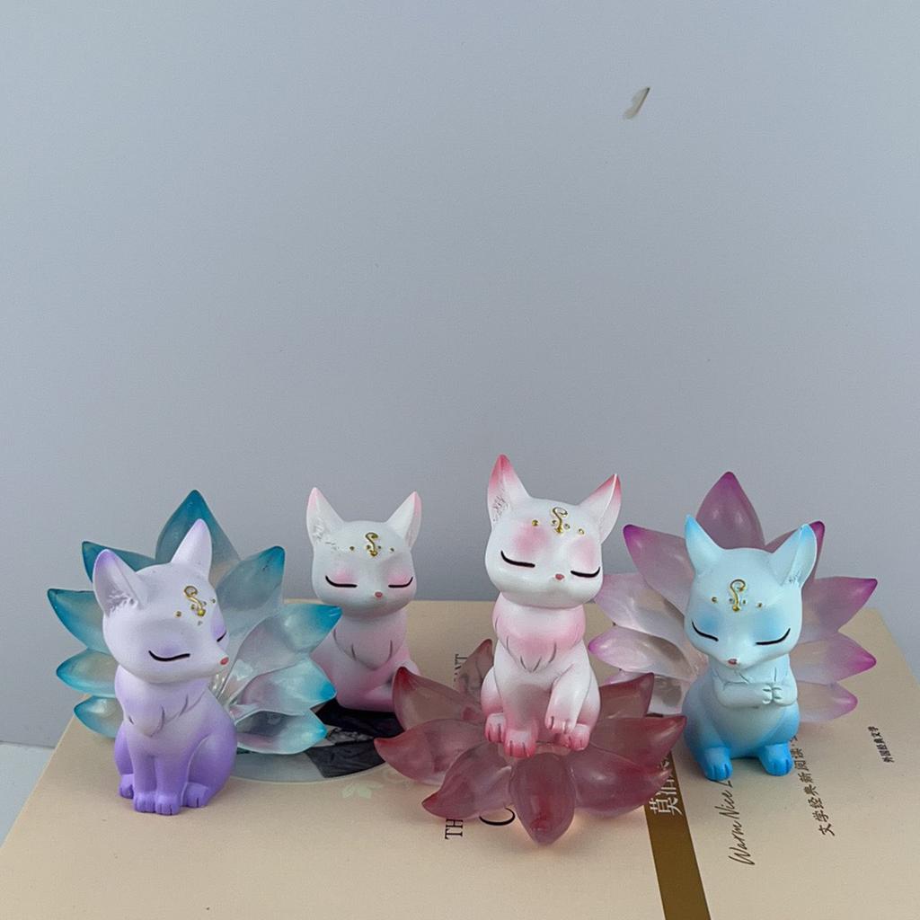 Nine Tails Foxes Silicone Molds DIY Crafts Plaster Mold Handmade-Scented Candle Soap Table Ornament Mould Non-stick