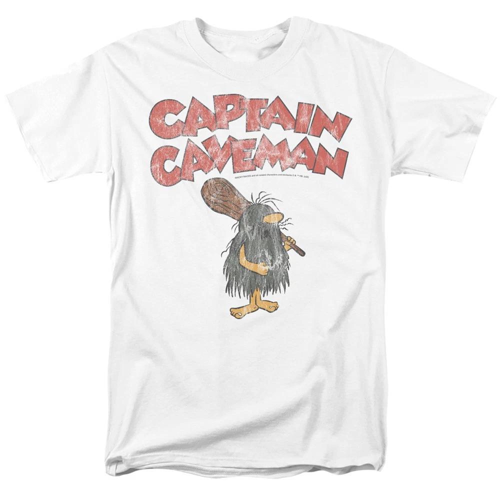 Wacky Races - Captain Caveman 2 - Unisex Short Sleeve Children s T-shirt - White 140