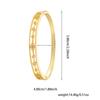 Luxurious hollow lace floral design inlaid with synthetic zirconium, copper open bangle with delicate beaded edges and carved patterns, a delicate