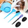 Hair Coloring Brush Hair Tint Salon Mixing Bowl Anti‑Slip Hair Dyeing Styling Tool(Blue )