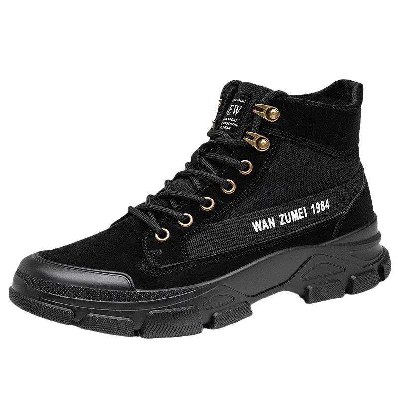 Осенняя мужская повседневная обувь с высоким берцем — фото 5