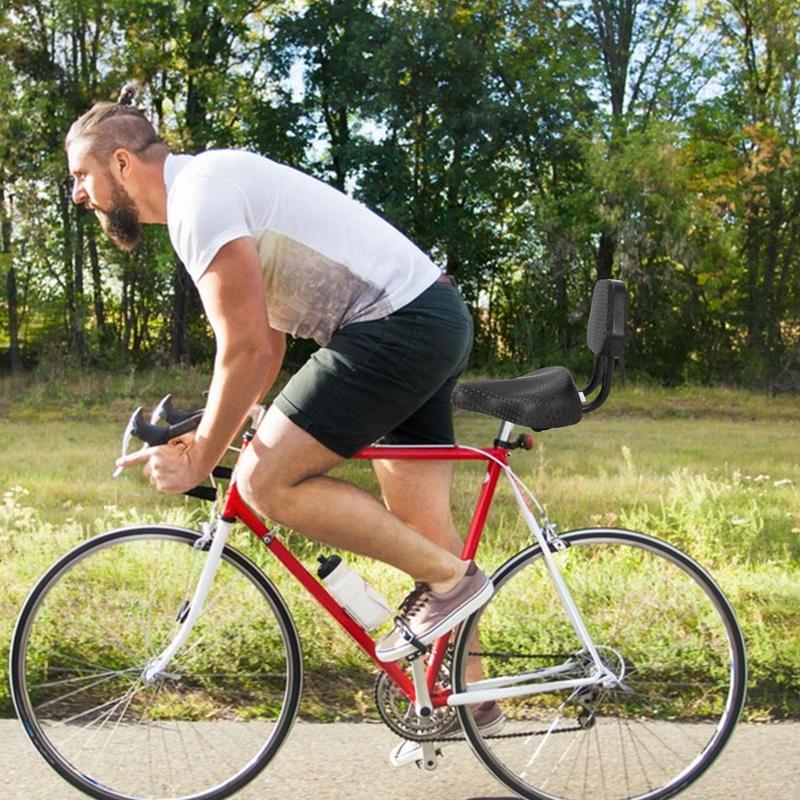 Bike Seat With Backrest Universals Bicycle Saddle With Ergonomic Back Support Leather Cycling Seat Cushion Cycling Accessories