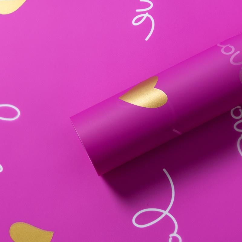 Waterproof Heart & Flower Valentine's Day Gift Wrap - Bouquet & Floral Packaging