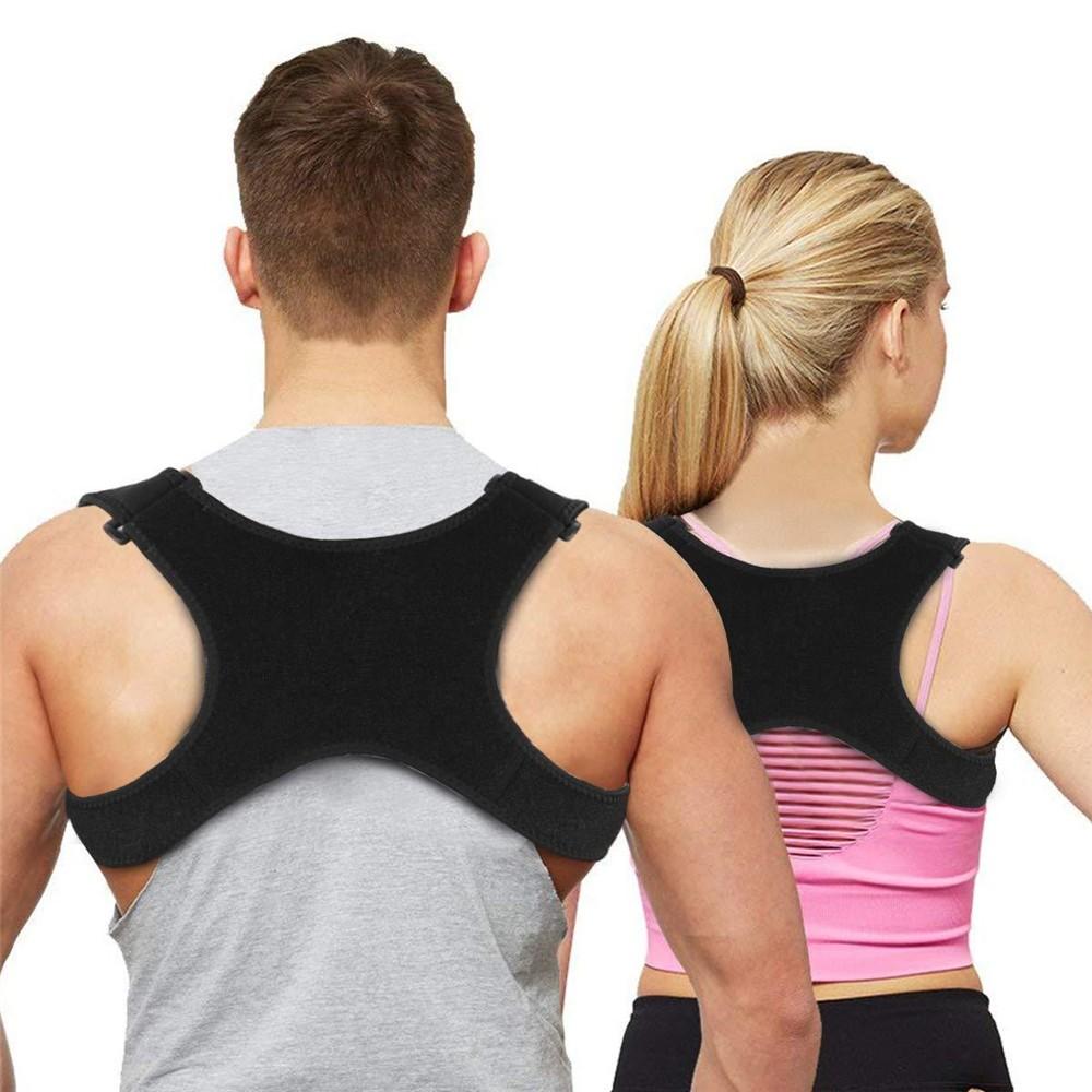 Correcteur de Posture Dorsal Invisible Entraîneur Bretelle d'Épaule Ajustable Maintien Droit Support de Clavicule pour Hommes Femmes Adultes Enfants