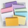 A6 Top Spiral Memo Pad Tearable Lined Notepad Pastel Colored Pocket Journal Checklist Pad for Daily Planner