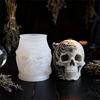 Totenkopf-Form Silikonformen für handgefertigte Kerzenseife Einfache Entformung Vielseitige Silikonform für Harzguss