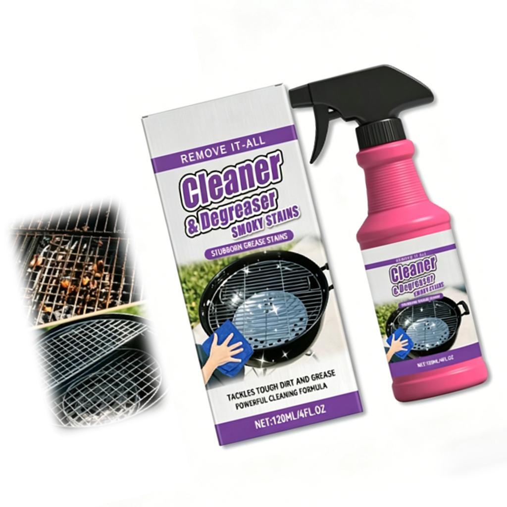Powerful Foam Cleaner Potent Fast-Acting Kitchen Oil Stain Remover Multi-functional for Home Kitchen Outdoor Barbecues