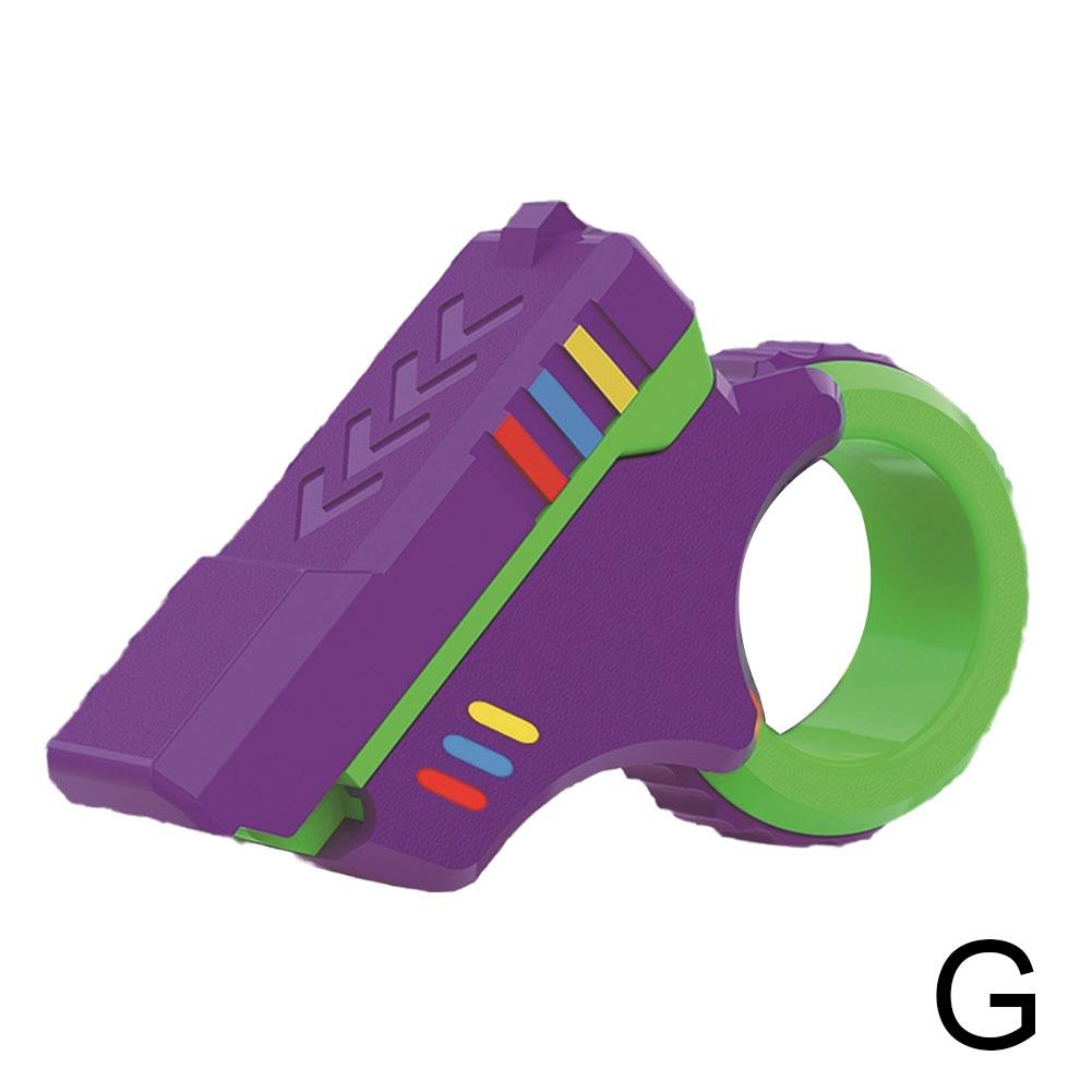 Roterende fingerskyvere Fidget Leketøy Kontor Stresslindring Skyver Skrallefinger Fidget 3D-printet Fidegt LekerFingertupp Teksturert