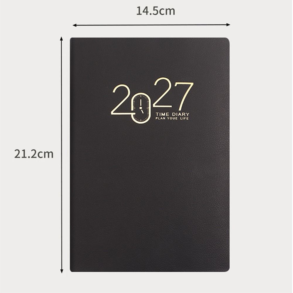 High Quality A5 2027 Planner with Monthly&Weekly Plan Pages Efficiency Agenda Book English English Planner School Office