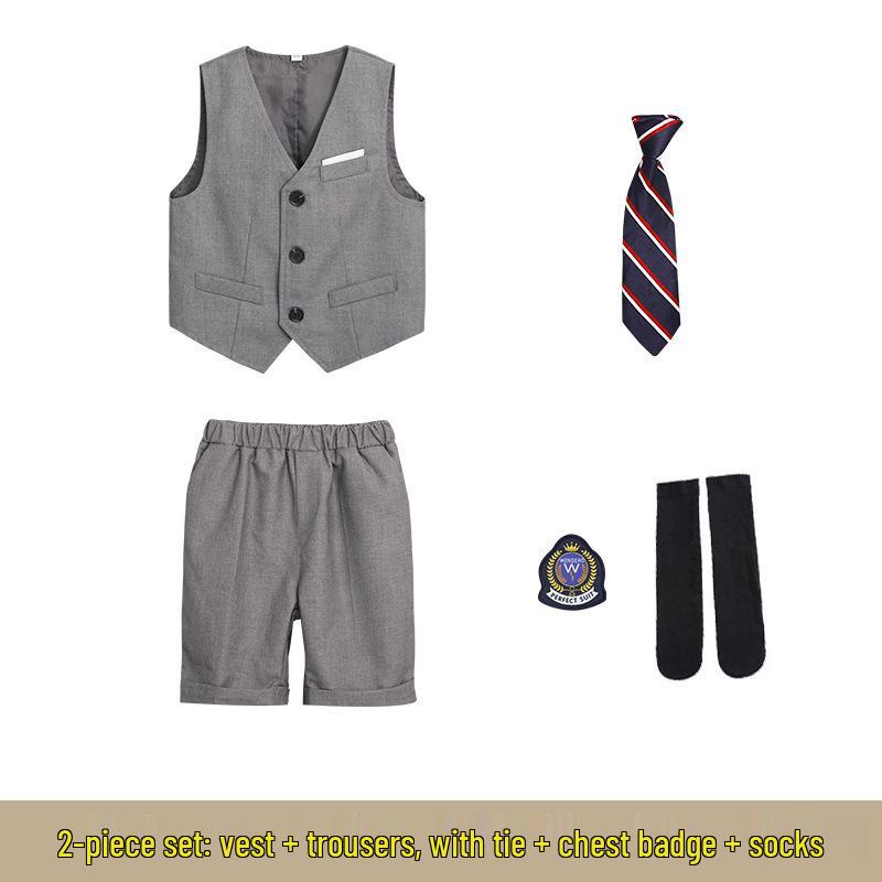 British Style School Uniform for Children's Chorus, Poetry Recitation, and Kindergarten Graduation