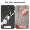 Funny Pouring Milk Bottle Cap Milk Carton Cap Cute Cartoon Milk Diverter Dust-proof Leak-proof Milk Pour Spout Covers For Kids