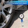 12 Bar Self Clamping Tire Inflator with Air Pressure Gauge and Quick Air Connector Pump Gun Tire Inflator Gauge Inflator Gun