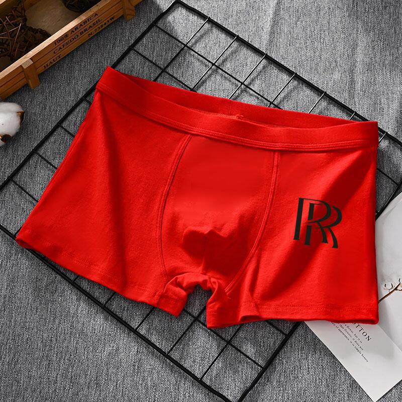 Men's Black Boxer Briefs - New 2025 Style, Loose Fit, Pure Cotton for Autumn/Winter