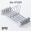 JINGRUIXIANG Non-Slip Plastic-Coated Hangers with Clips, 20-Pack