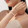 Steel Chain Simple Thin Pulseras Gold Color Beads Bracelets Fashion Pearl Bracelets  Party Wedding