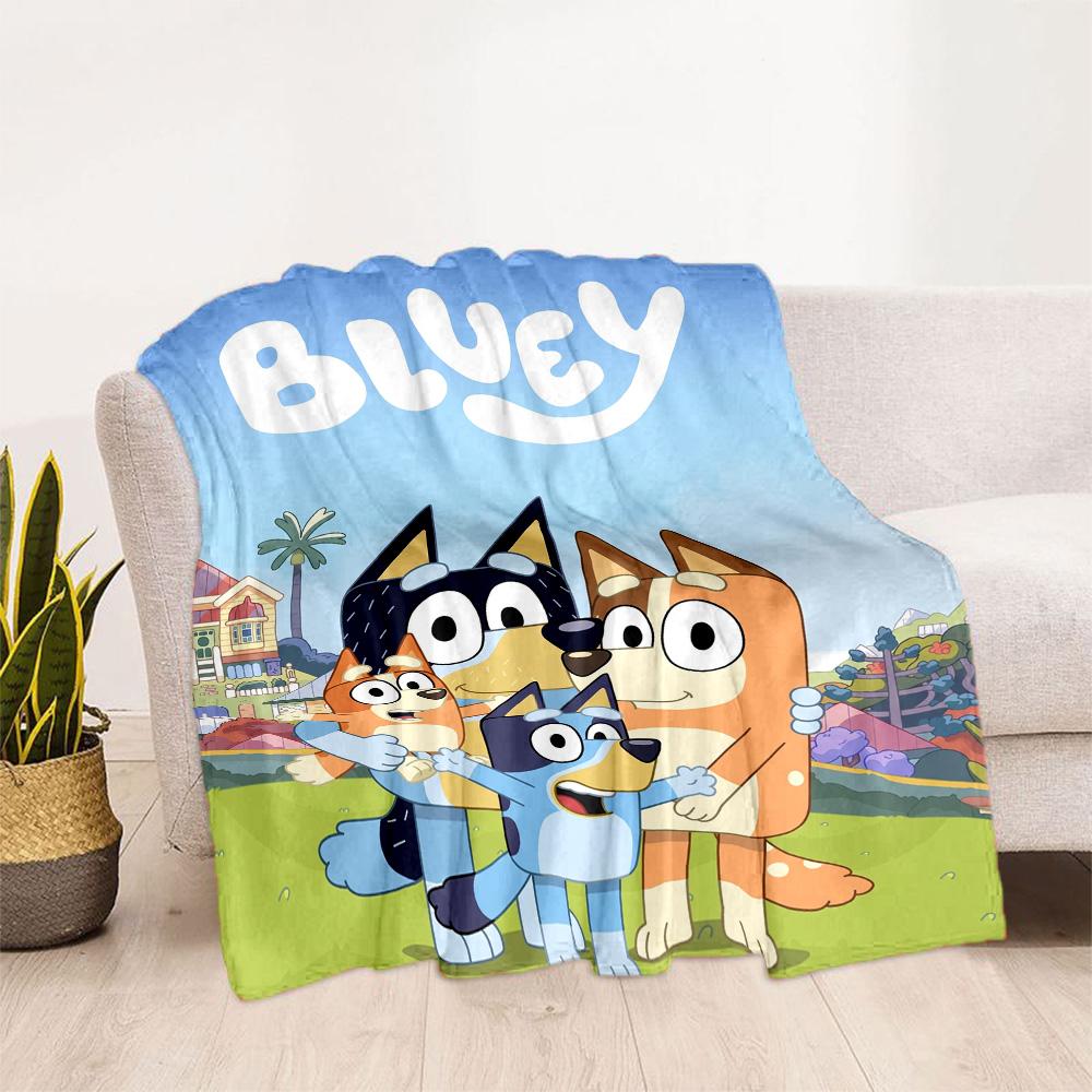 Bluey's Festive Friends Blanket Warmthful Decor Suitable for Sofa Chair Office Chair for All Occasions Modern Gift for Travel Home Birthdays