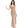 Women's Sexy Sheer Mesh Bodycon Dress Cap Sleeve Ruched Long
