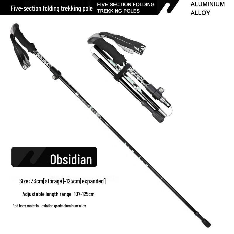 Telescopic Folding Aluminum Alloy Trekking Pole
