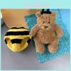 Soft And Cuddly Honey Bear Plush Toy Ideal For Spring And Summer Themed Decor