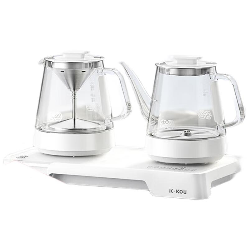 K·KOU Smart Glass Electric Kettle & Tea Maker CN plug (adapter included)