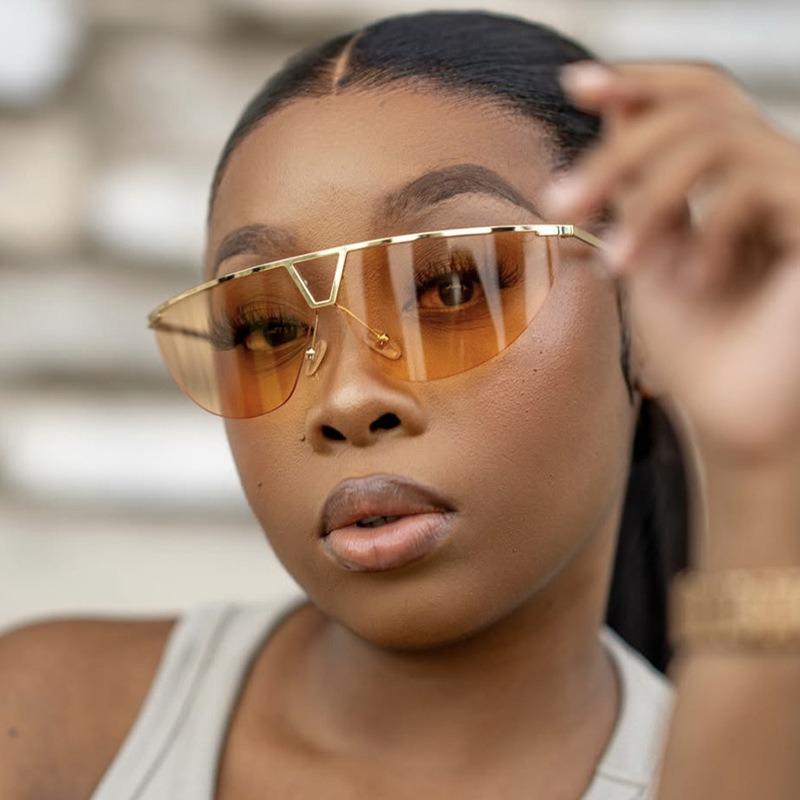 New Ins Personalized Exaggerated Sunglasses Internet Celebrity Same Style Women's UV Protection Trendy Sunglasses