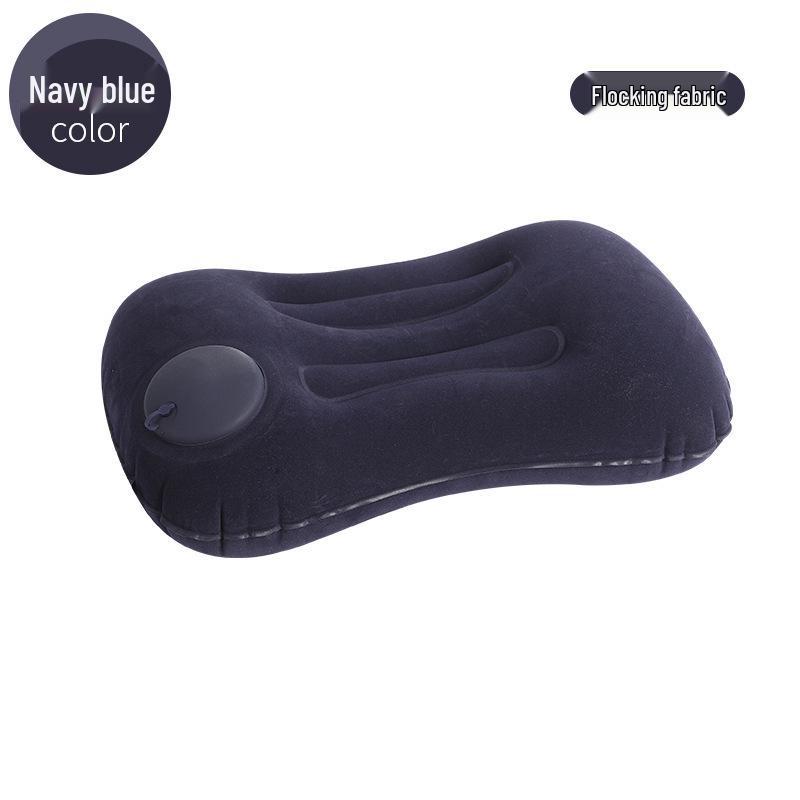 Inflatable Travel Lumbar Support Cushion: Foldable, Portable Backrest Pillow. Single