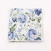25cm Vintage Floral Cartoon Printed Handkerchief Cotton Women Men Wedding Suits Pocket Square Adult Gift Accessory High Quality