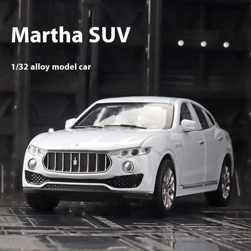 Maserati Levante SUV Modellauto im Maßstab 1:32, aus Metallguss, mit Sound und Lichteffekten, Rückziehmechanismus, Sammlerstück, Geschenkidee