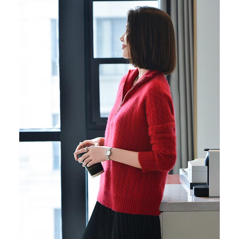 VanZhen Women's 100% Wool Thick Turtleneck Sweater