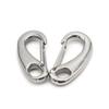 6pcs Egg Shape Spring Snap Hooks Marine 304 Stainless Steel Multifunctional Hiking Camping Belt Carabiner Quick Release Hook